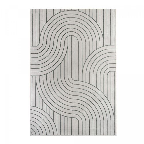 Tapis Extérieur, Kilim Reversible 160x230 Bc Reversible Vert Et Crème