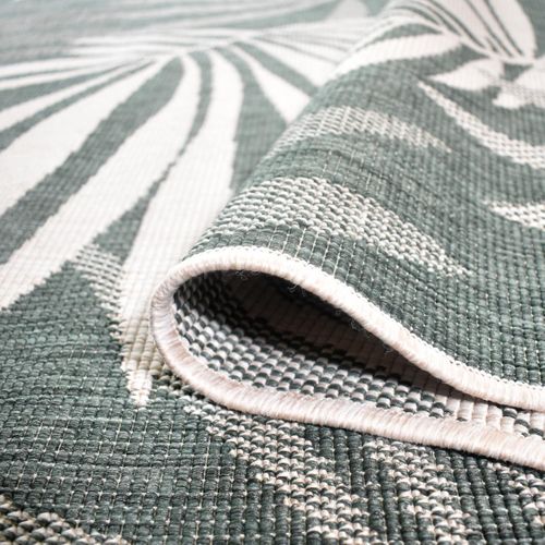 Tapis Extérieur, Kilim Reversible 200x290 Ag Reversible Vert Et Crème