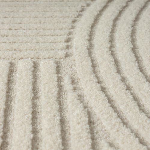 Tapis Salon 200cm Tissé Tissé Rond Motif Simple Lyn9 Cernan