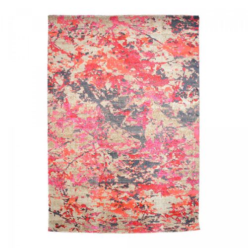 Tapis Extérieur 80x150 Tissé Kilim Rouge Et Orange Ext Nisula