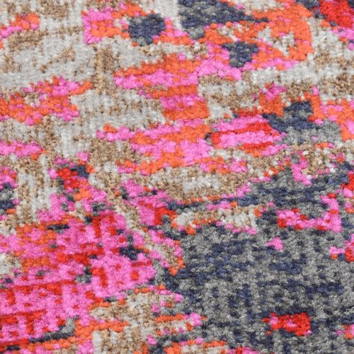 Tapis Extérieur 80x150 Tissé Kilim Rouge Et Orange Ext Nisula