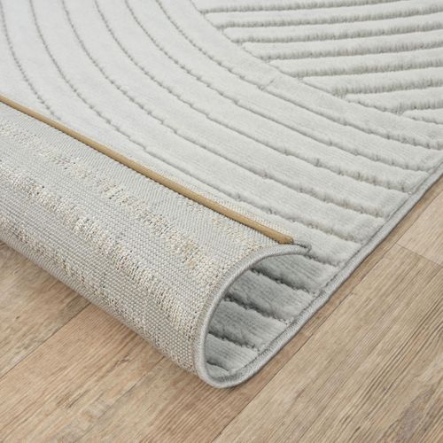 Tapis Intérieur Extérieur 80x150 En Relief Lyn14 Gemgraf Gris Ton Sur Ton