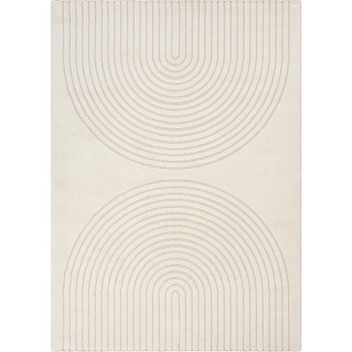 Tapis Salon Demilu 140x200 Cm Crème - Tapis Cuisine Doux Et Soyeux