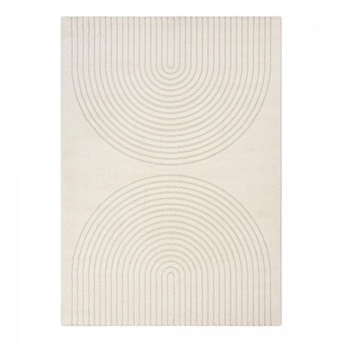 Tapis Salon Demilu 160x220 Cm Crème - Tapis Chambre Doux Et Soyeux