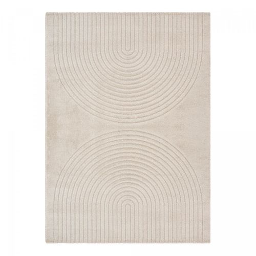Tapis Salon Demilu 80x150 Cm Beige - Tapis Entrée Doux Et Soyeux