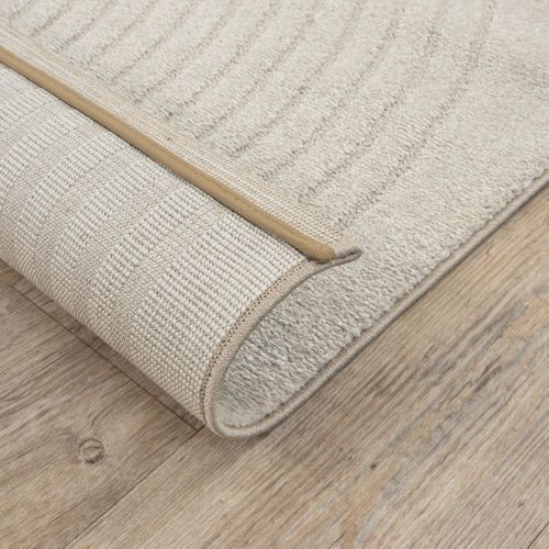 Tapis Salon Demilu 160x220 Cm Beige - Tapis Chambre Doux Et Soyeux