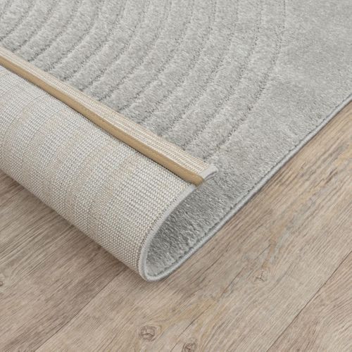 Tapis Salon Demilu 80x150 Cm Gris - Tapis Entrée Doux Et Soyeux
