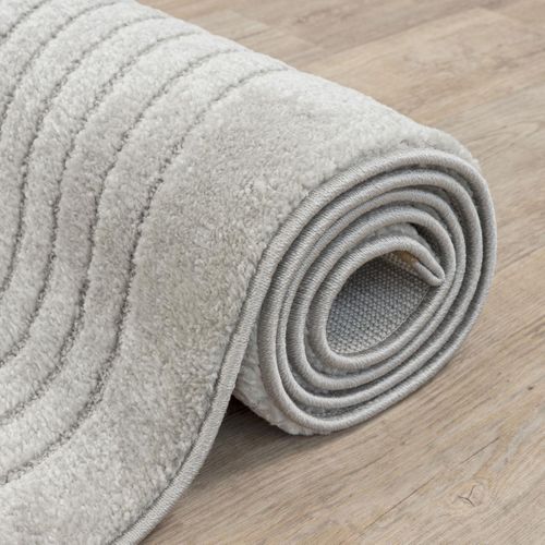 Tapis Salon Demilu 200x280 Cm Gris - Tapis Salon Doux Et Soyeux