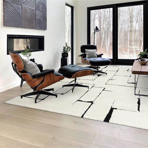 Tapis Salon Lyn9 Brinki 120x170 Cm Noir - Tapis Chambre Doux Et Soyeux