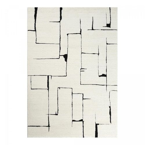 Tapis Salon Lyn9 Brinki 120x170 Cm Noir - Tapis Chambre Doux Et Soyeux