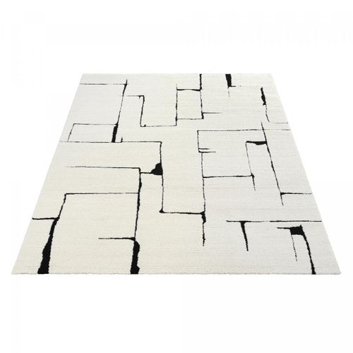 Tapis Salon Lyn9 Brinki 120x170 Cm Noir - Tapis Chambre Doux Et Soyeux