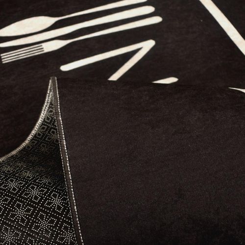 Tapis De Chambre 120x170 Kita Noir, Facile D'entretien