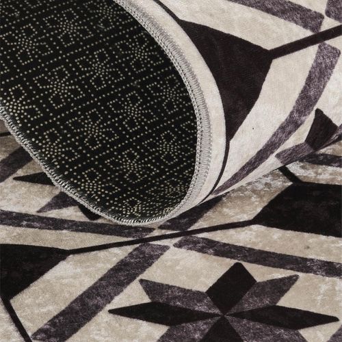 Tapis De Cuisine 150x220 Noir , Facile D'entretien Lyn11 N et B
