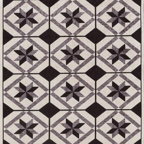 Tapis De Cuisine 150x220 Noir , Facile D'entretien Lyn11 N et B