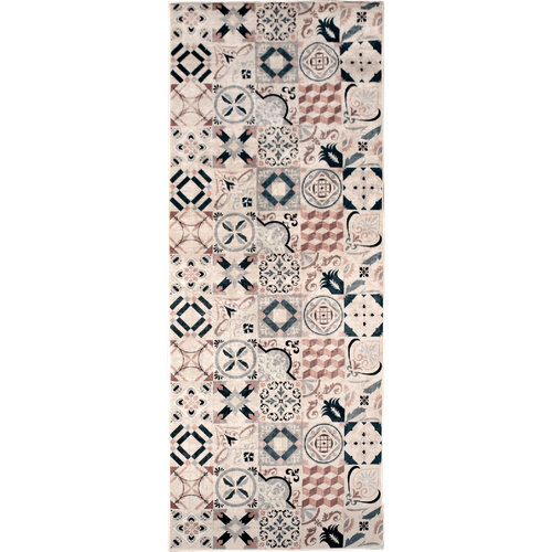 Tapis De Chambre 120x170 Marron Et Bleu , Facile D'entretien Lyn11 Caroment A