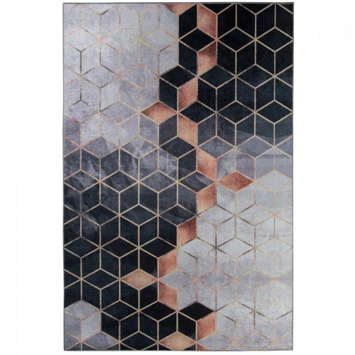 Tapis De Cuisine 120x170 Lyn11 Grafik Blanc, Facile D'entretien