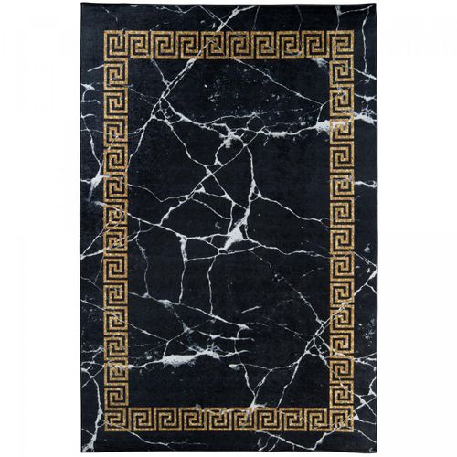 Tapis De Cuisine 80x120 Lyn11 Elega Noir, Facile D'entretien