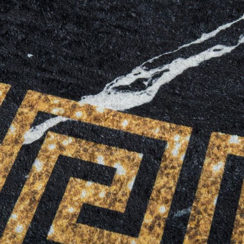 Tapis De Cuisine 80x120 Lyn11 Elega Noir, Facile D'entretien