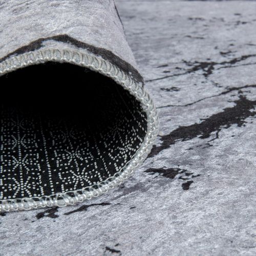 Tapis De Cuisine 120x170 Lyn11 Marb Gris, Facile D'entretien