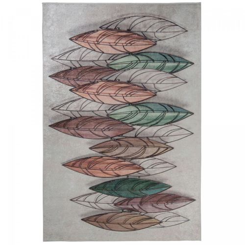 Tapis De Cuisine 80x120 Lyn11 Feuye Beige, Facile D'entretien