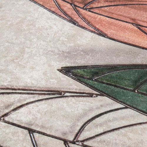 Tapis De Cuisine 80x120 Lyn11 Feuye Beige, Facile D'entretien