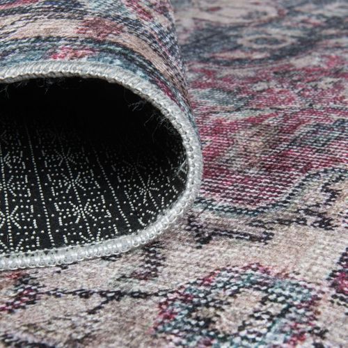 Tapis De Cuisine 80x120 Lyn11 Meda 1 Bordeaux, Facile D'entretien