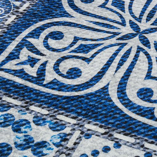 Tapis De Cuisine 80x120 Lyn11 6men Bleu, Facile D'entretien
