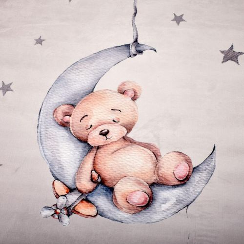 Tapis Enfant 160x230 Bear Gris, Très Doux Et Facile D'entretien