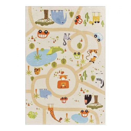 Tapis Enfant 160x230 Lyn11 Gps, Rose, Très Doux Et Facile D'entretien