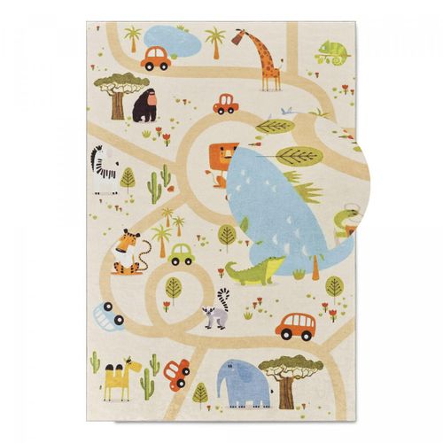 Tapis Enfant 160x230 Lyn11 Gps, Rose, Très Doux Et Facile D'entretien