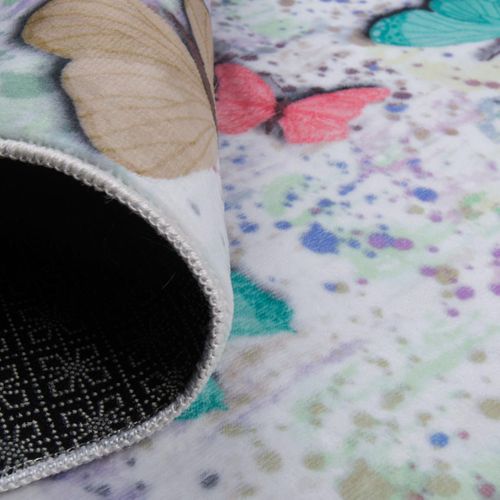 Tapis Enfant 80x150 Pap Ecru, Très Doux Et Facile D'entretien