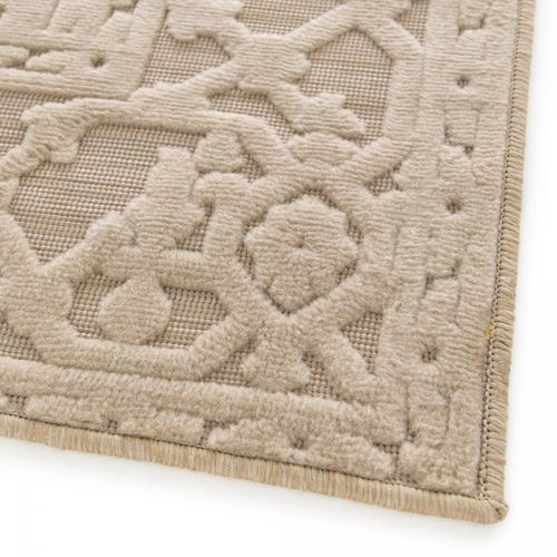 Tapis Extérieur 120x170 Tissé Kilim Crème Lumiere 5