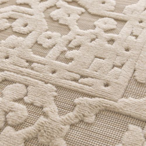 Tapis Extérieur 120x170 Tissé Kilim Crème Lumiere 5