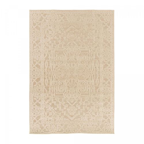 Tapis Extérieur 120x170 Tissé Kilim Crème Lumiere 5
