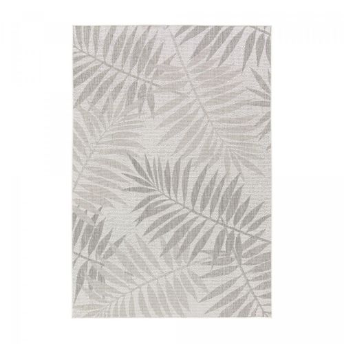 Tapis Extérieur 80x150 Tissé Kilim En Pet Gris Clair Et Gris Foncé Serene 3