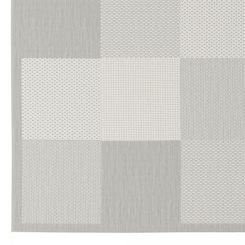 Tapis Extérieur 160x230 Tissé Kilim Gris Starow 1