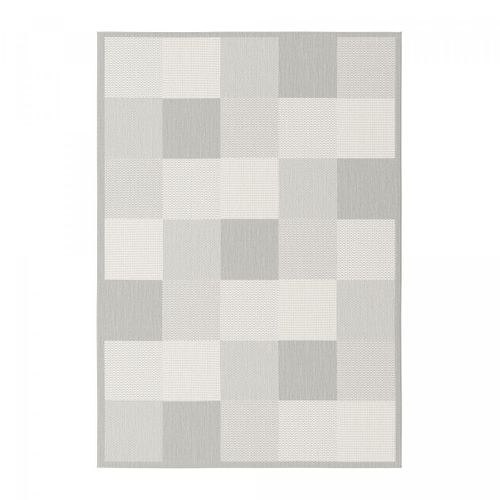 Tapis Extérieur 160x230 Tissé Kilim Gris Starow 1