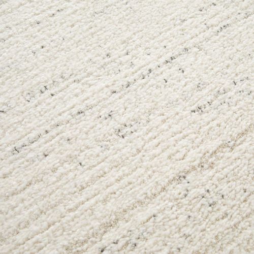 Tapis Chambre 200x290 Tissé Crème Rectangle Motif Faux Uni Glacia 1