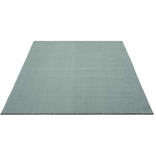Tapis Cuisine 120x160 Lyn10 Lavable Bleu Uni, Tapis Shaggy à Longs Poils