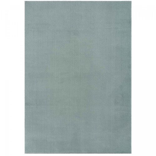 Tapis Salon 160x220 Lyn10 Lavable Bleu Uni, Tapis Shaggy à Longs Poils