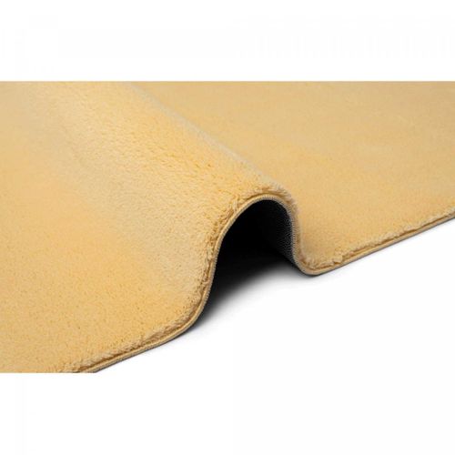 Tapis Chambre 140x200 Lyn10 Lavable Or Uni, Tapis Shaggy à Longs Poils
