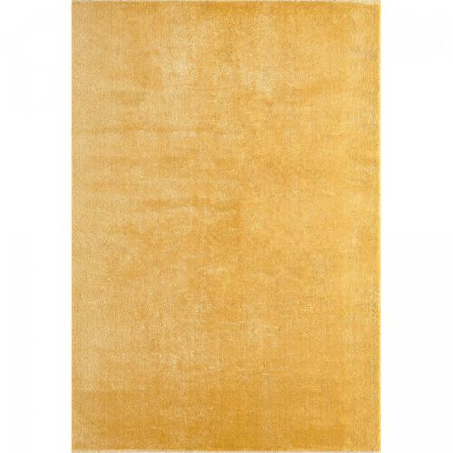 Tapis Chambre 140x200 Lyn10 Lavable Or Uni, Tapis Shaggy à Longs Poils