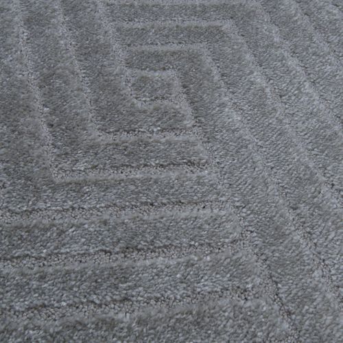 Tapis Salon 160x220 Lyn9 D Gris, Tapis Ton Sur Ton Moderne