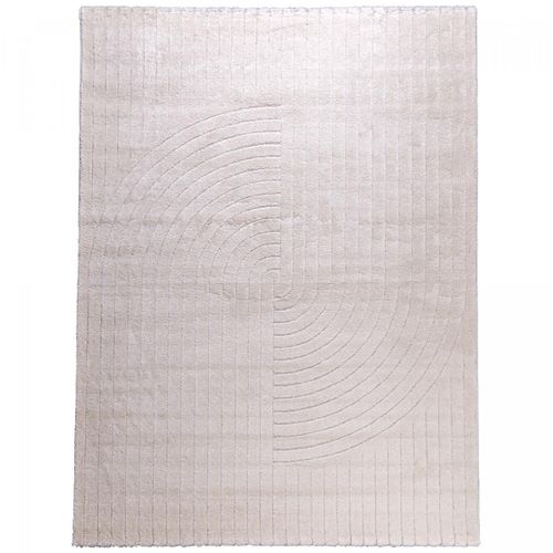 Très Grand Tapis Salon 240x330 Lyn9 E Crème, Tapis Ton Sur Ton Moderne
