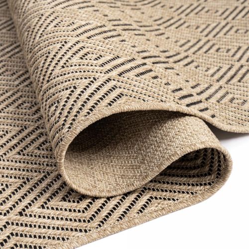 Tapis Extérieur Intérieur 60x180 Lyn13 Rezy Aspect Jute Ton Sur Ton