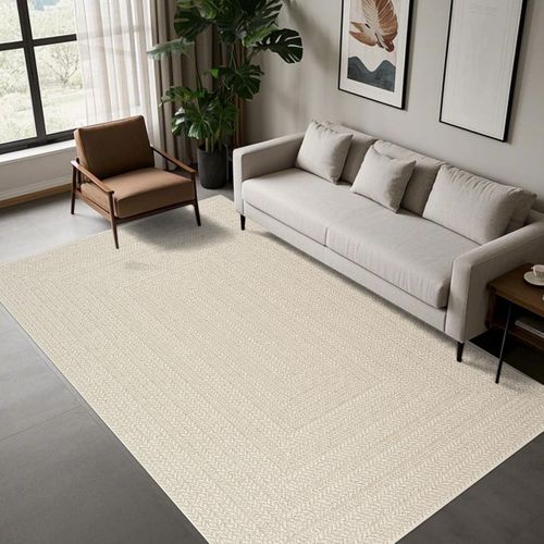 Tapis Extérieur Intérieur 160x230 Lyn13 Rezy Aspect Jute Ton Sur Ton