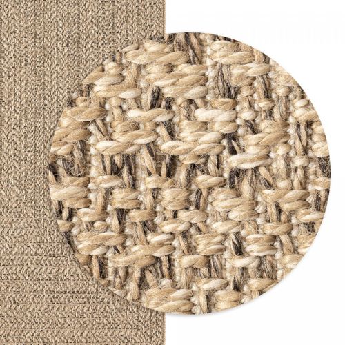 Tapis Extérieur Intérieur 200x290 Lyn13 Rezy Aspect Jute Ton Sur Ton