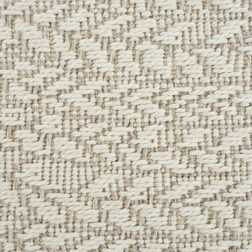 Tapis Extérieur Intérieur 200x290 Lyn13 Rezy Aspect Jute Motif Rond Ton Sur Ton