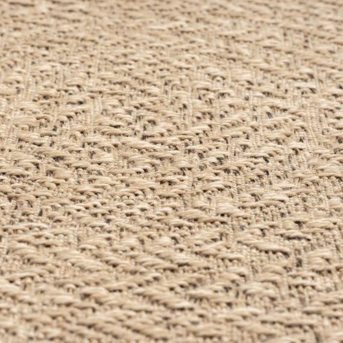 Tapis Extérieur Intérieur 240x340 Lyn13 Rezy Aspect Jute Motif Rond Ton Sur Ton