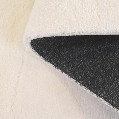 Tapis Salle à Manger 240x340 Lyn10 Lavable Crème Uni, Tapis Shaggy à Longs Poils